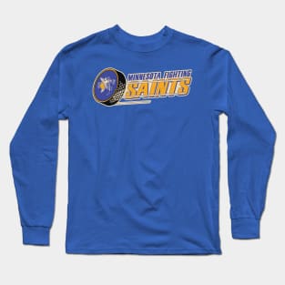 Defunct Minnesota Fighting Saints Hockey Team Long Sleeve T-Shirt